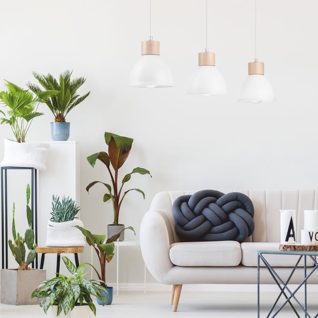 Lampa wisząca Nico 3 x E27 biały Lamkur