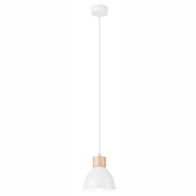 Lampa wisząca Nico E27 biała Lamkur