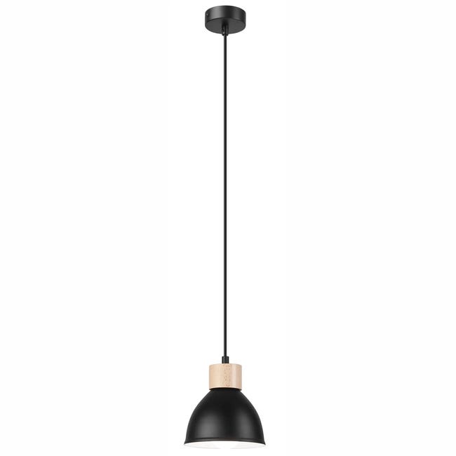 Lampa wisząca Nico E27 czarna Lamkur
