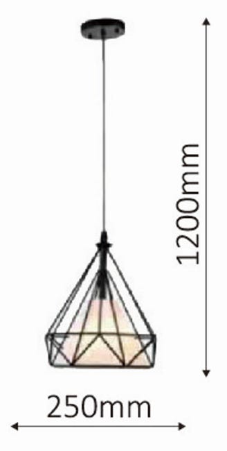 Lampa wisząca Nola czarna E27 Light Prestige
