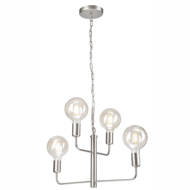 Lampa wisząca Orlando 4 x E27 satyna Lamkur