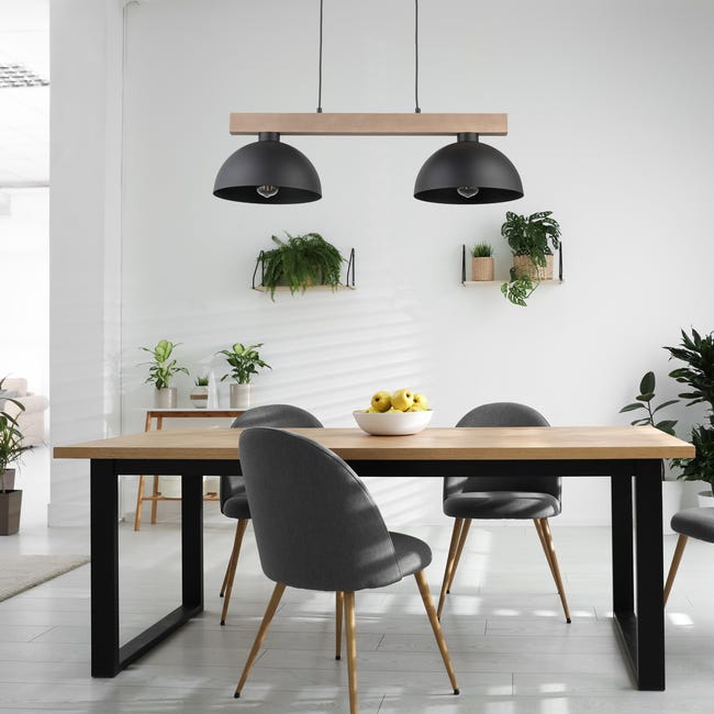 Lampa wisząca Oslo czarna 2 x E27 Tk Lighting