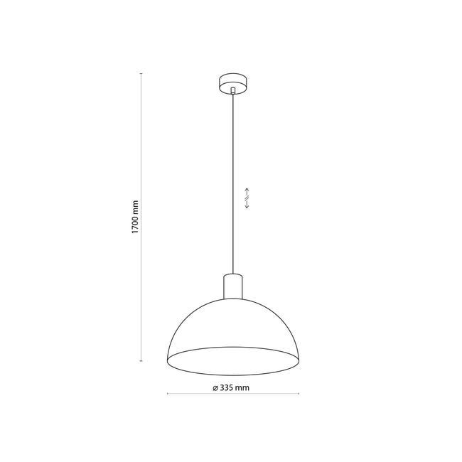 Lampa wisząca Oslo czarna E27 Tk Lighting