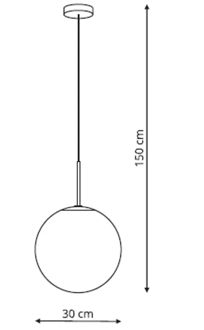 Lampa wisząca Palla chrom E27 Light Prestige