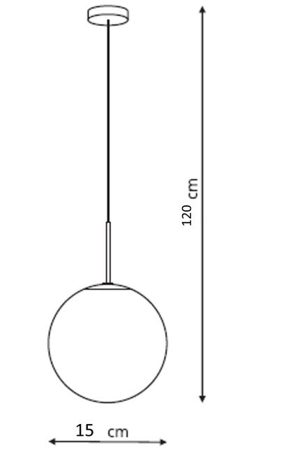 Lampa wisząca Palla miedziana E14 Light Prestige