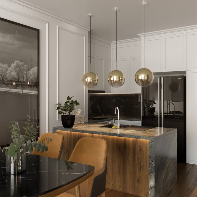 Lampa wisząca Palla miedziana E27 Light Prestige