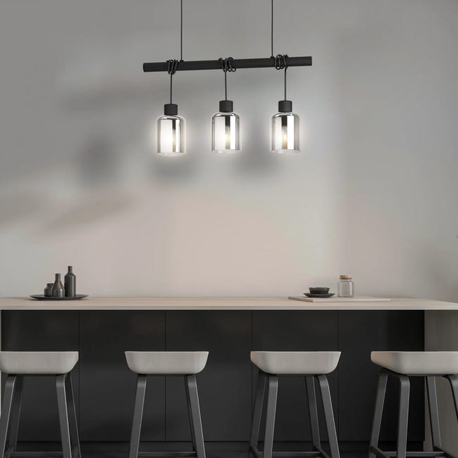 Lampa wisząca Paradox czarna 3 x E27 Inspire