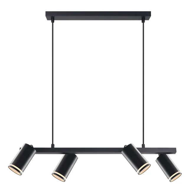 Lampa wisząca Paris czarna 4 x GU10 Goldlux