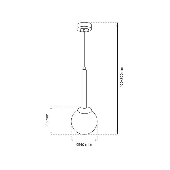 Lampa wisząca Parma złoty E14 Milagro
