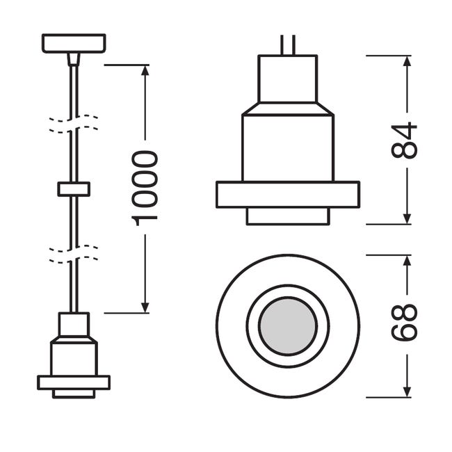 Lampa wisząca Pendulum złota E27 Ledvance