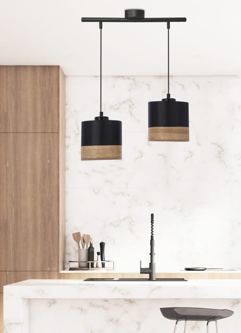 Lampa wisząca Porto czarna 2 x E27 Candellux