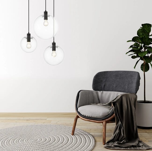 Lampa wisząca Puerto czarna E27