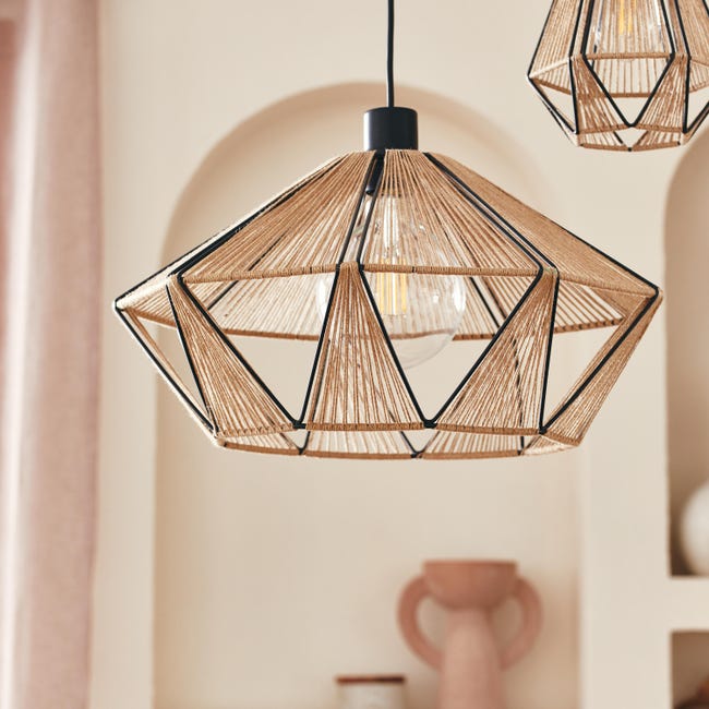 Lampa wisząca Pyros czarna E27 szer. 45 cm Inspire