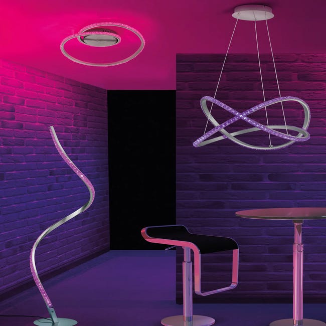 Lampa wisząca Reality srebrna LED Trio Lighting Inter