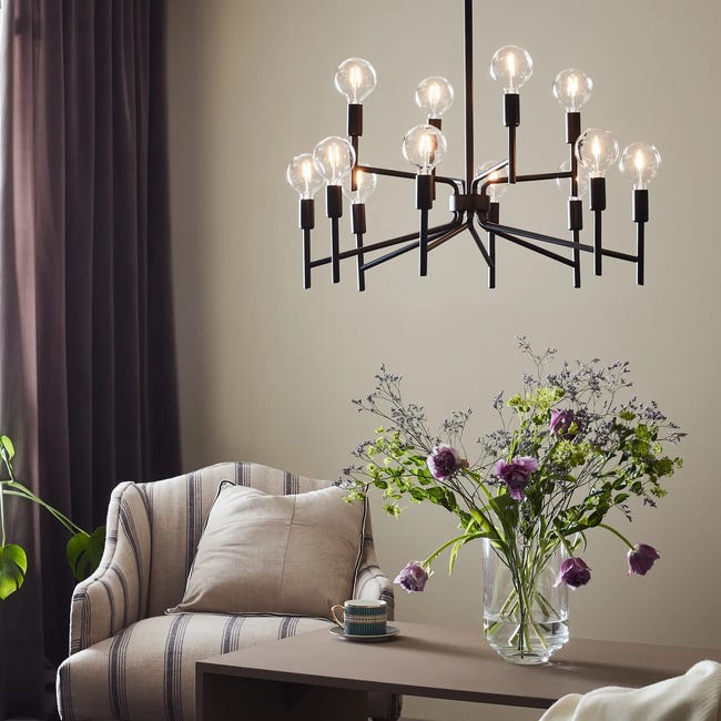 Lampa wisząca Regent czarna E14 Markslojd