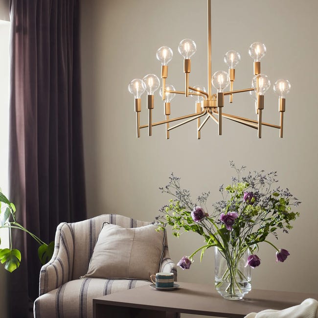 Lampa wisząca Regent złota E14 Markslojd