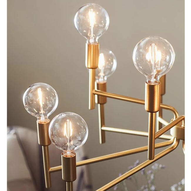 Lampa wisząca Regent złota E14 Markslojd