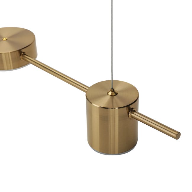 Lampa wisząca Remdal LED mosiądz Italux