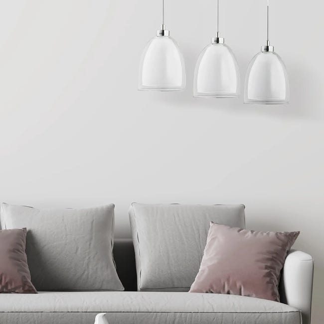 Lampa wisząca Ronda biała E27 Alfa