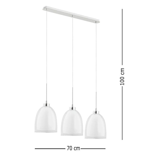 Lampa wisząca Ronda biała E27 Alfa
