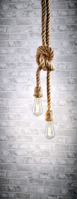 Lampa wisząca Rope brązowa E27 Il Mio