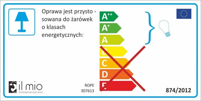 Lampa wisząca Rope brązowa E27 Il Mio