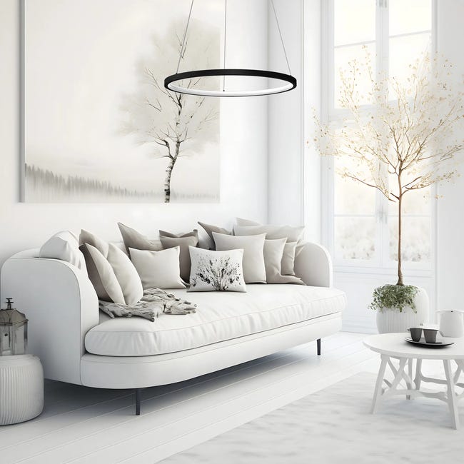 Lampa wisząca Rotonda czarna 1350 lm LED Milagro