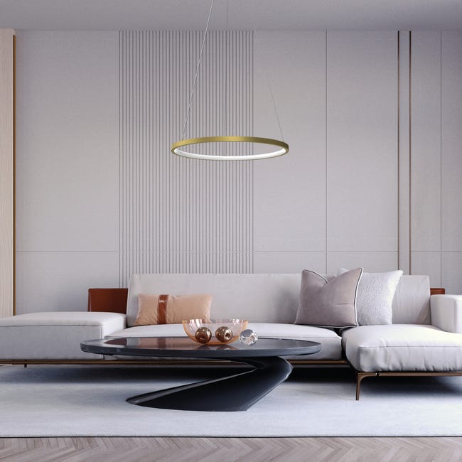 Lampa wisząca Rotonda złota 1350 lm LED Milagro