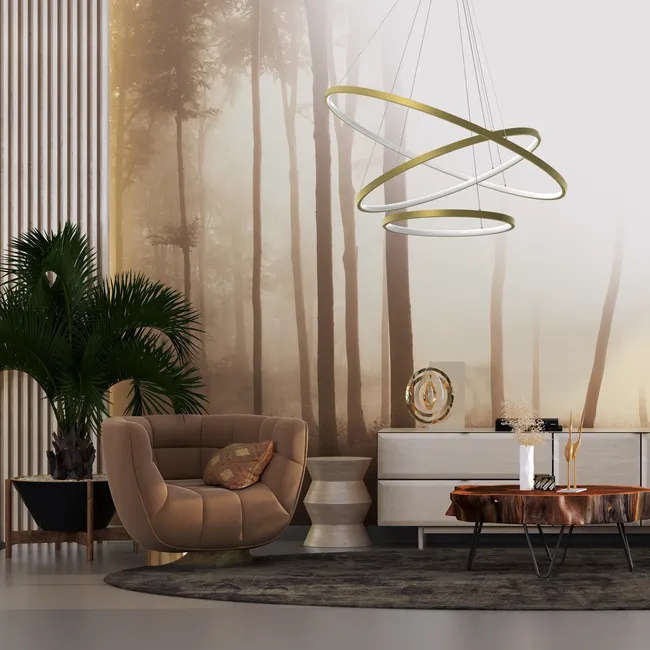 Lampa wisząca Rotondo złota 5100 lm 3 x LED Milagro