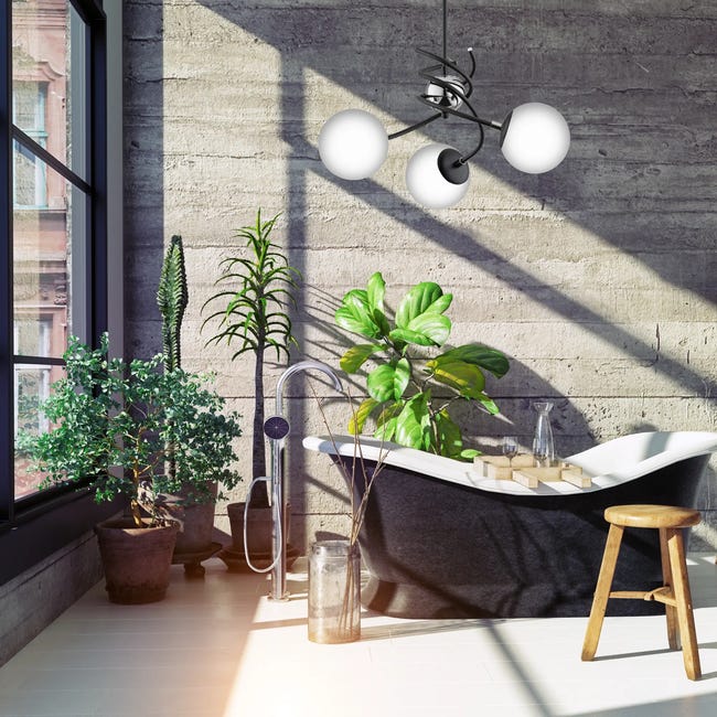 Lampa wisząca Salsa White czarna 3 x E14 Alfa