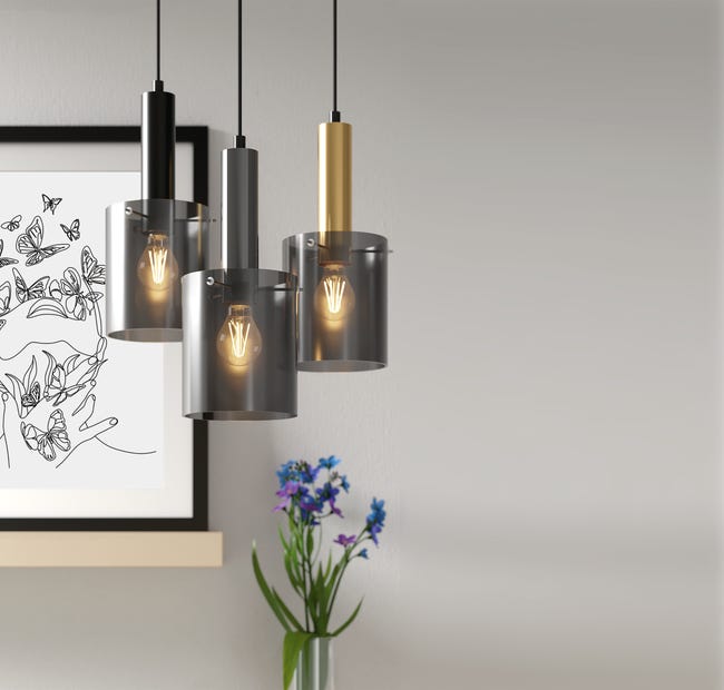 Lampa wisząca Sardo nikiel E27 Italux