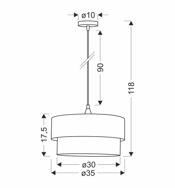 Lampa wisząca Scopello zieleń złoto E27 Candellux