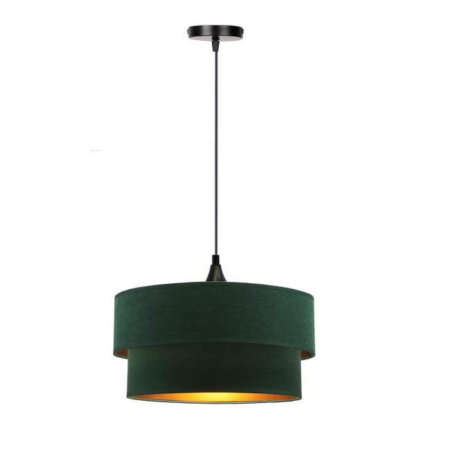 Lampa wisząca Scopello zieleń złoto E27 Candellux