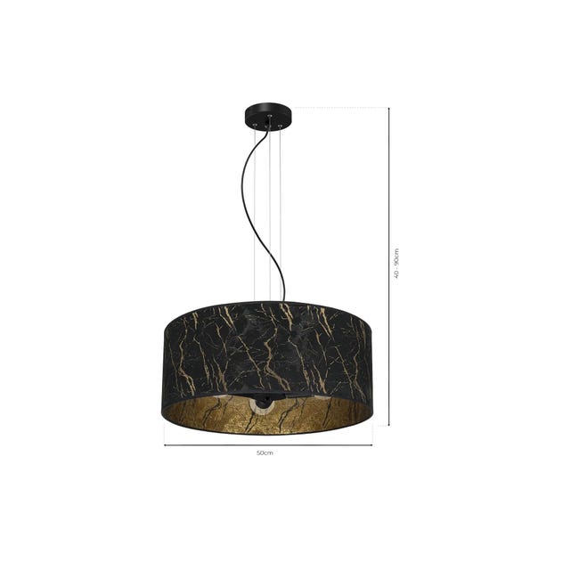Lampa wisząca Senso czarna E27 Milagro