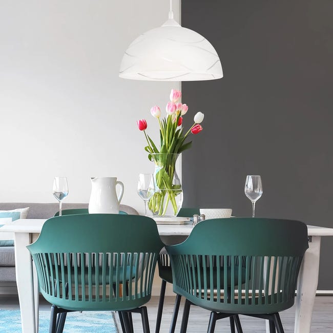 Lampa wisząca Sfera biała E27 Lamkur