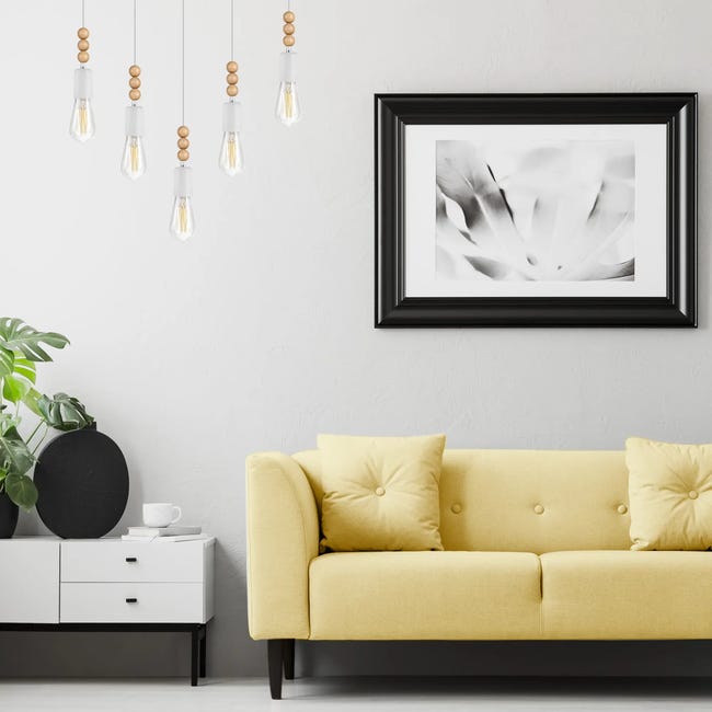 Lampa wisząca Simon biała 5 x E27 Lamkur