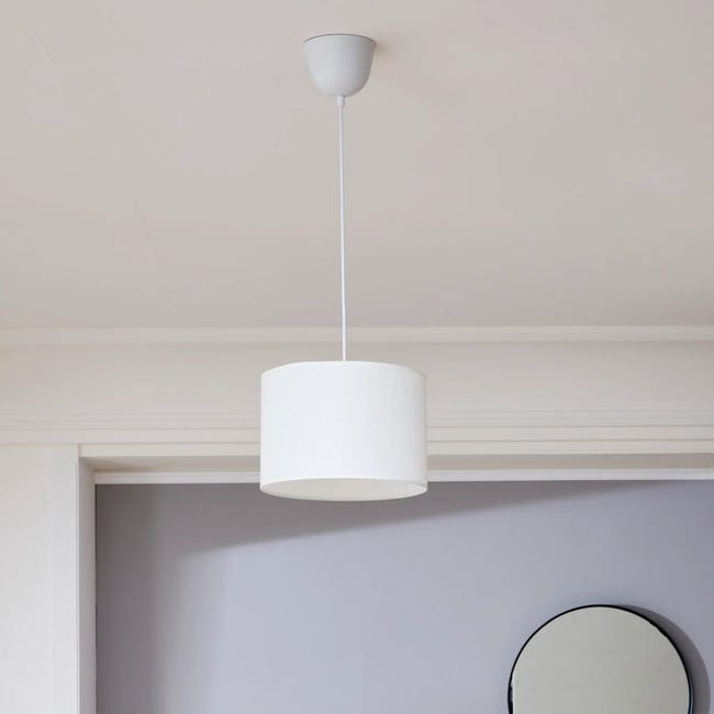 Lampa wisząca Sitia 28 cm biała E27 Inspire