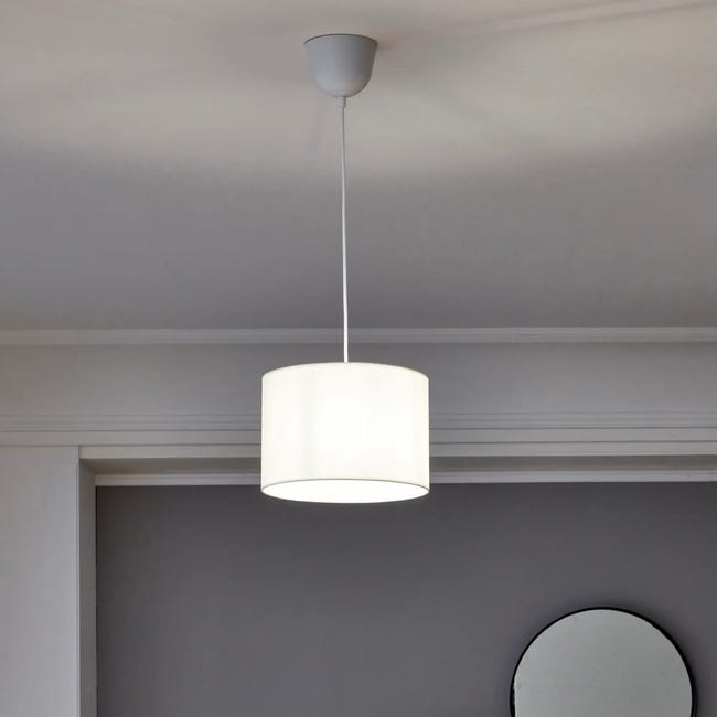 Lampa wisząca Sitia 28 cm biała E27 Inspire