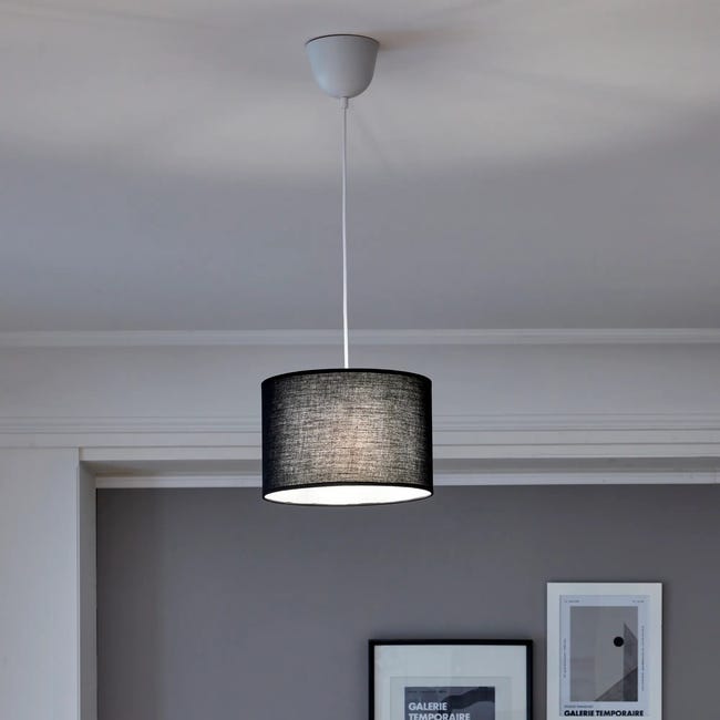 Lampa wisząca Sitia 28 cm czarna E27 Inspire