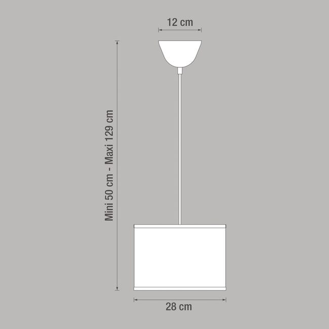 Lampa wisząca Sitia 28 cm czarna E27 Inspire