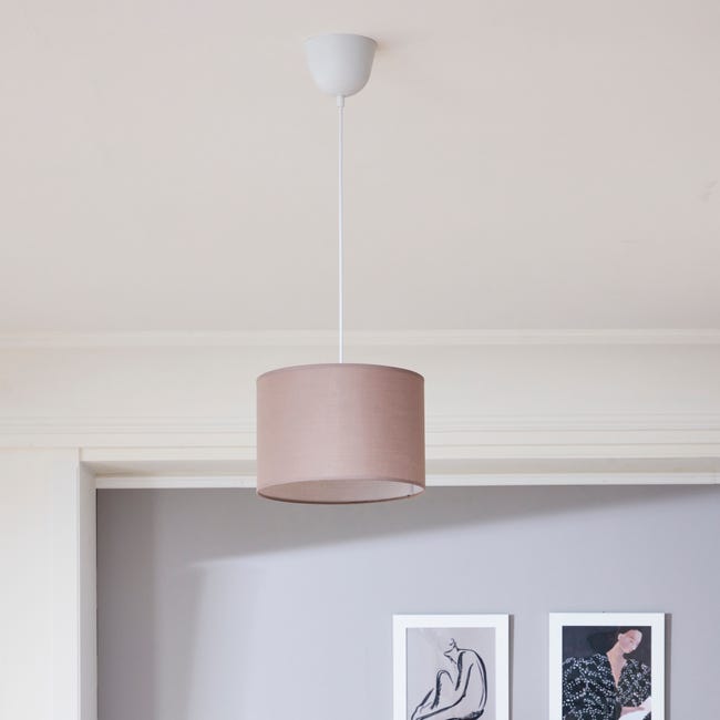 Lampa wisząca Sitia 28 cm taupe E27 Inspire