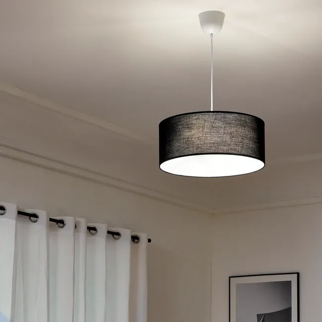 Lampa wisząca Sitia 48 cm czarna 3 x E27 Inspire