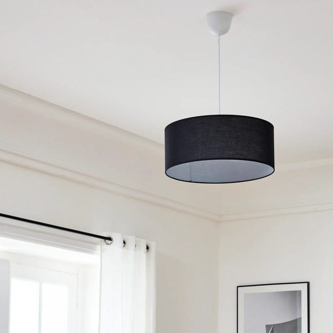 Lampa wisząca Sitia 48 cm czarna 3 x E27 Inspire