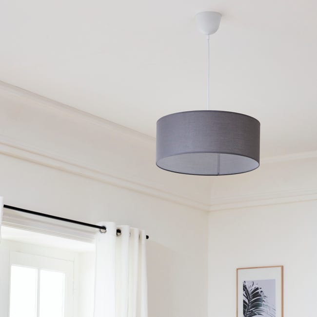 Lampa wisząca Sitia 48 cm szara 3 x E27 Inspire
