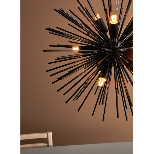 Lampa wisząca Soleil 9 x E14 czarna Markslojd