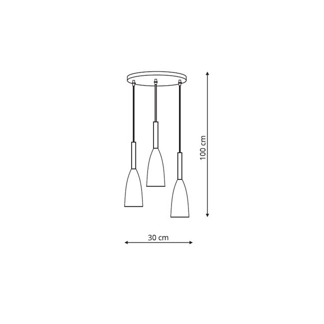Lampa wisząca Solin biała E27 Light Prestige