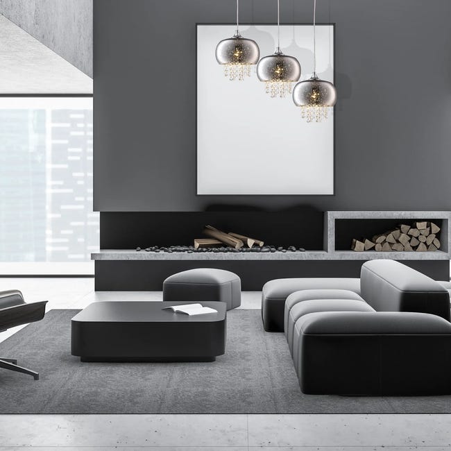 Lampa wisząca Starlight chrom 3 x E24 Milagro