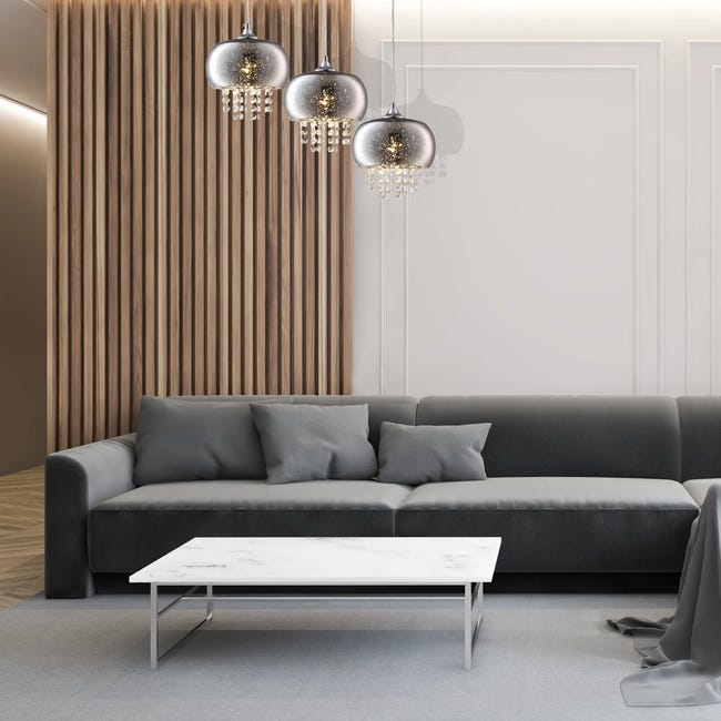 Lampa wisząca Starlight chrom 3 x E24 Milagro