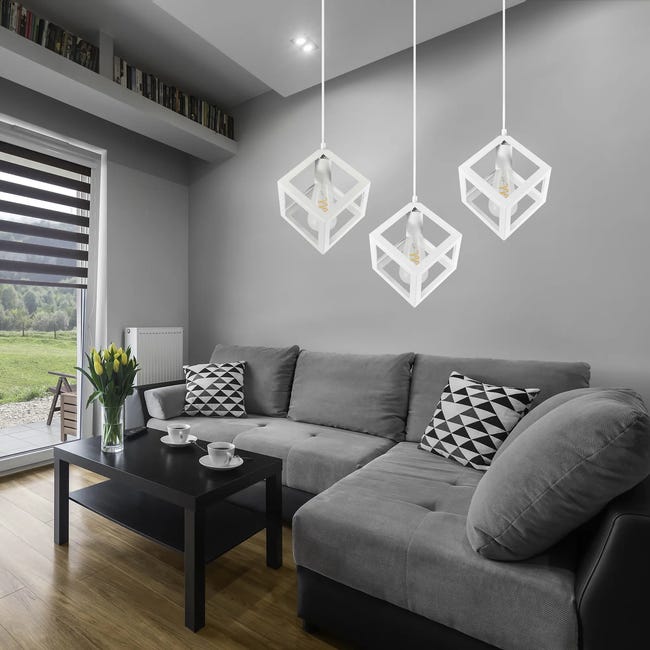 Lampa wisząca Sweden biała 3 x E27 Il Mio