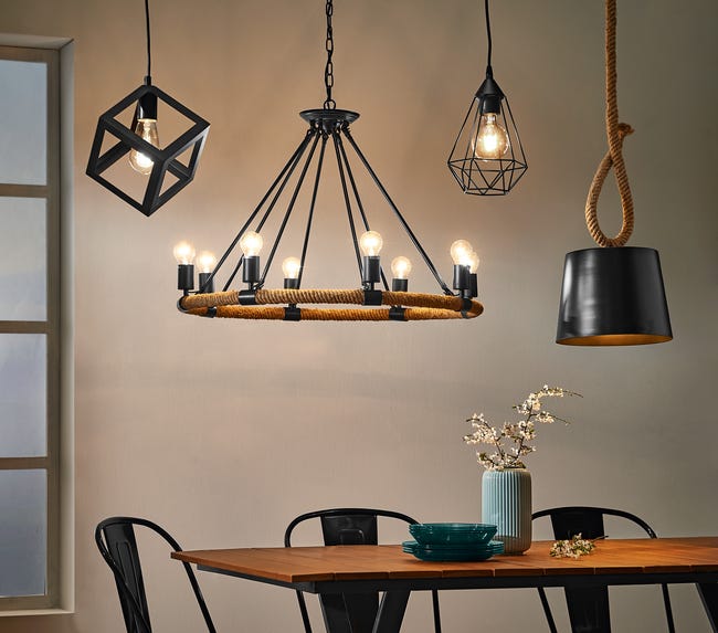 Lampa wisząca Sweden czarna E27 Il Mio